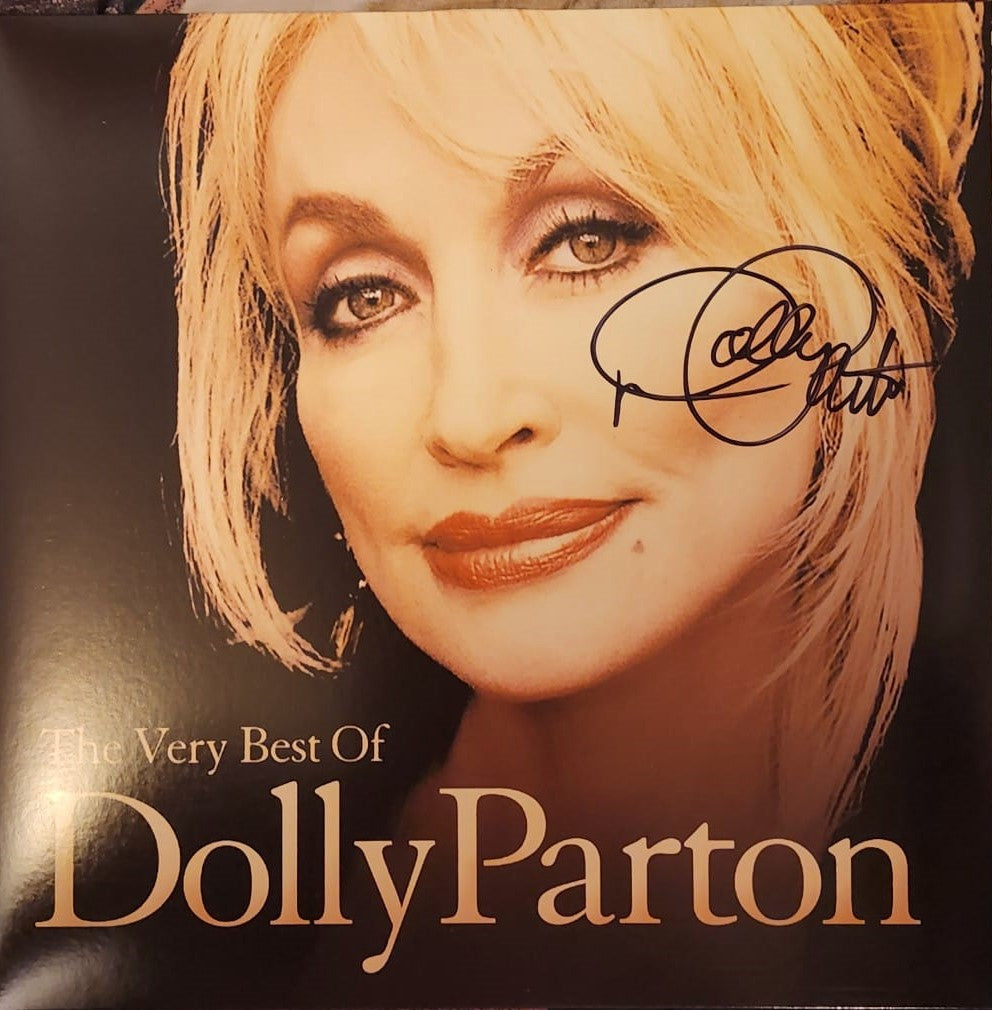 DOLLY PARTON signed autographed album COA Hologram the best of Dolly Parton