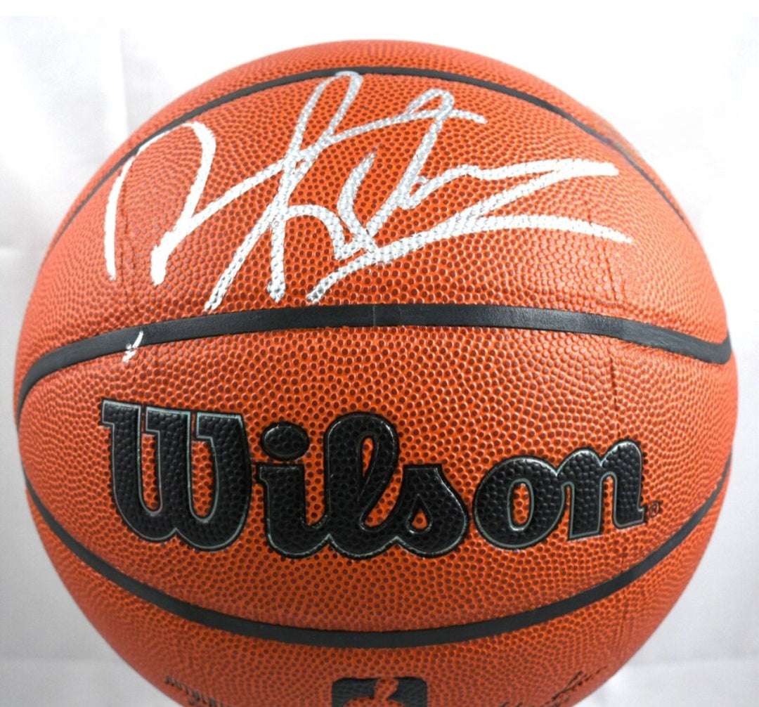 Dennis Rodman signed autographed basketball silver Sharpie