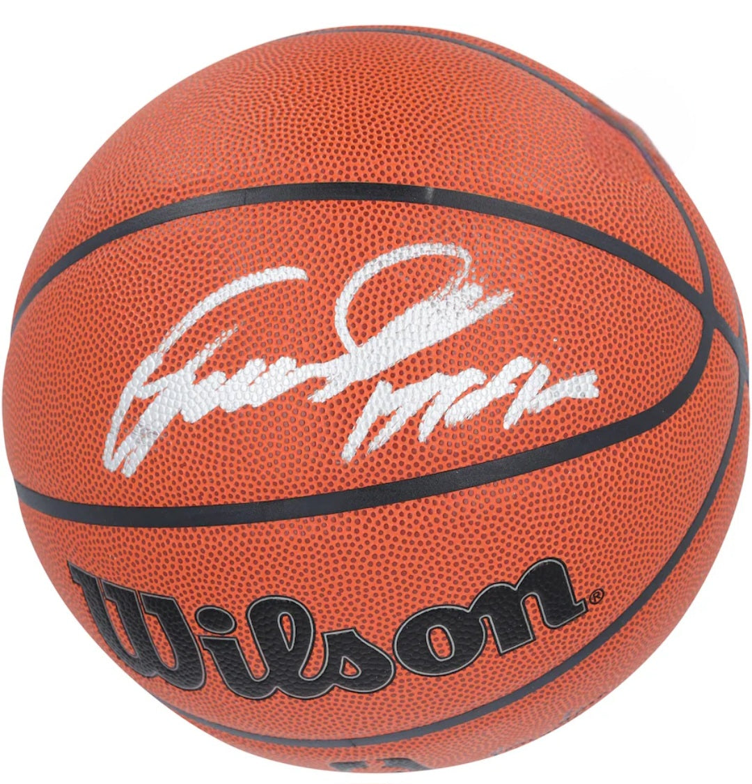 Dominique Wilson signed autographed basketball silver marker