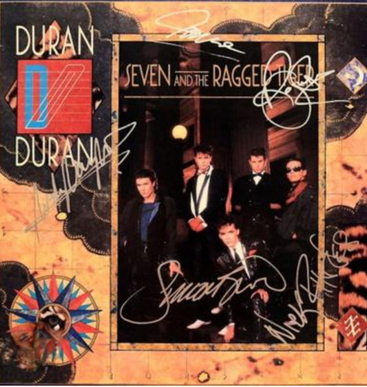 Duran Duran signed album cover silver marker