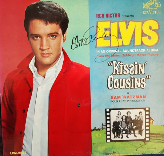 ELVIS PRESLEY Signed autographed album Kissin Cousins COA Hologram