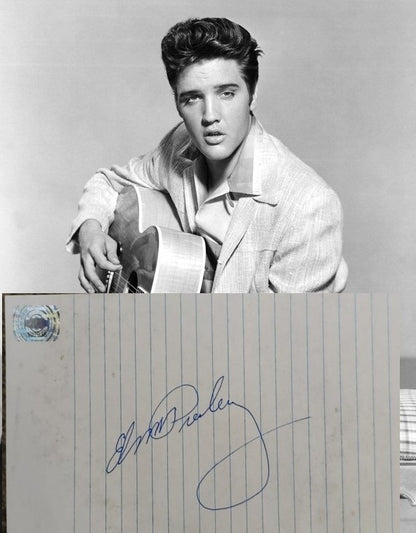 ELVIS PRESLEY signed autographed photo COA Hologram Beckett Autographs