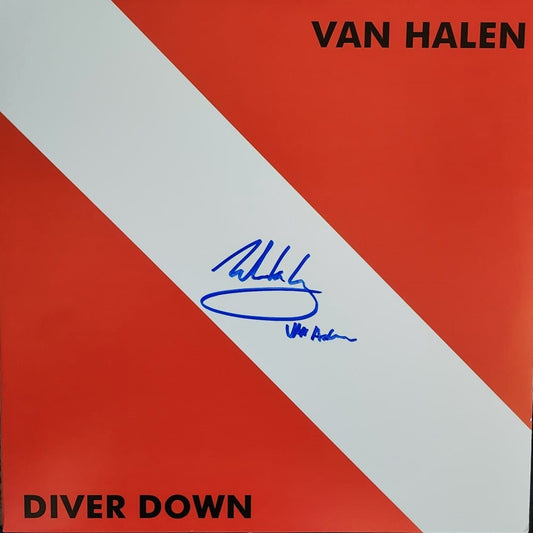 Eddie Van Halen Signed Diver Down Album Boston memorabilia
