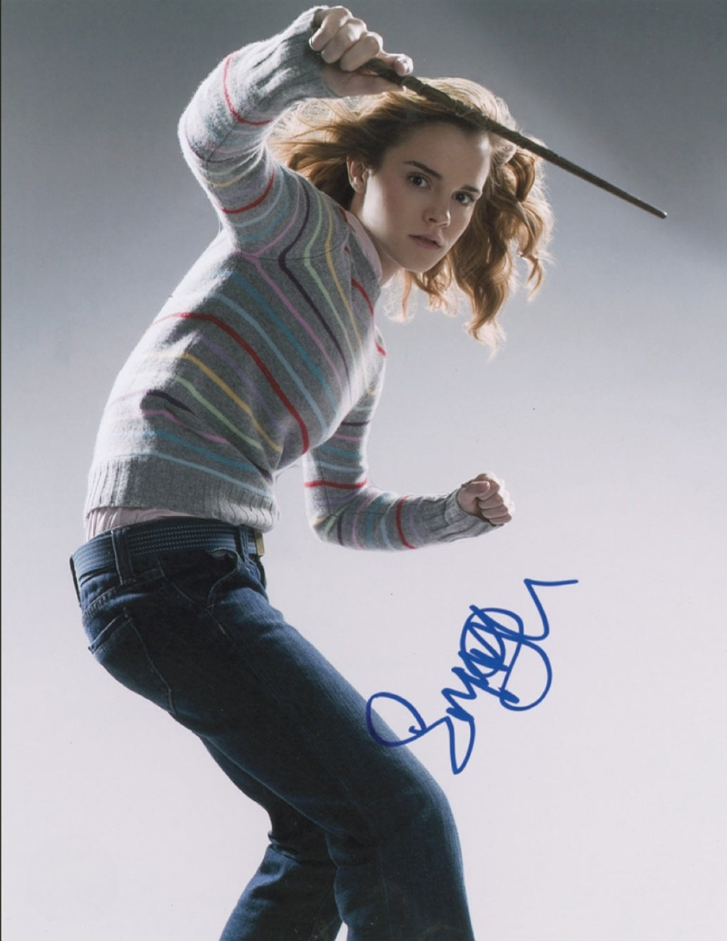 Emilia Clarke signed photos sword scene from Game of Thrones