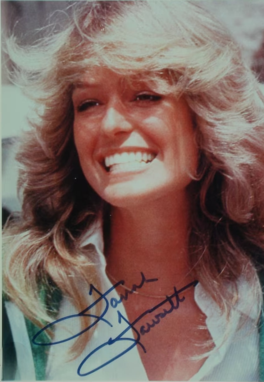 Farrah Fawcett signed photo Perfect Smile 