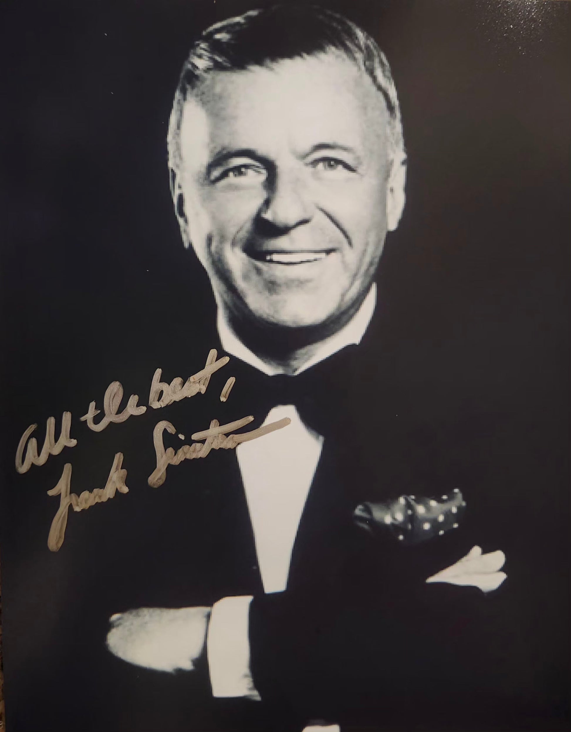 Frank Sinatra signed photo inscribed all the best