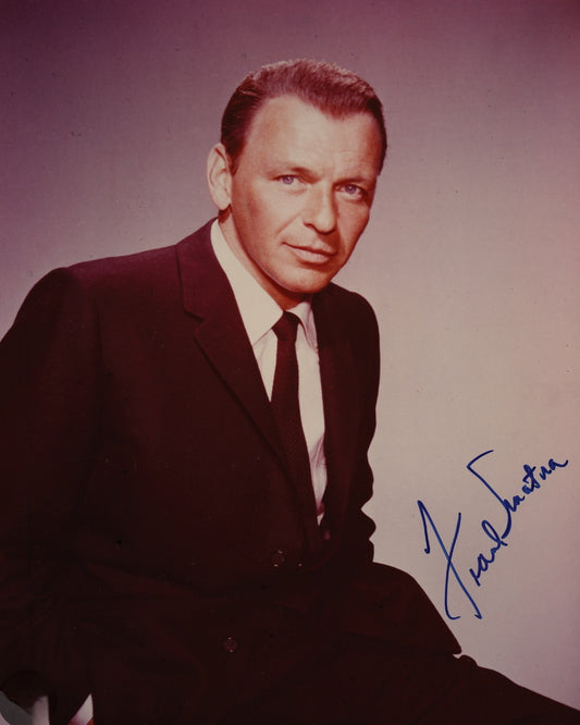 Frank Sinatra signed photo vintage image 