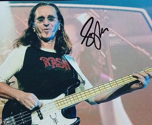 GEDDY LEE signed autographed photo COA Hologram Beckett Autographs