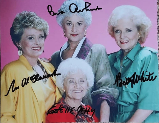 THE GOLDEN GIRLS CAST signed autographed photo COA Hologram Beckett Autographs