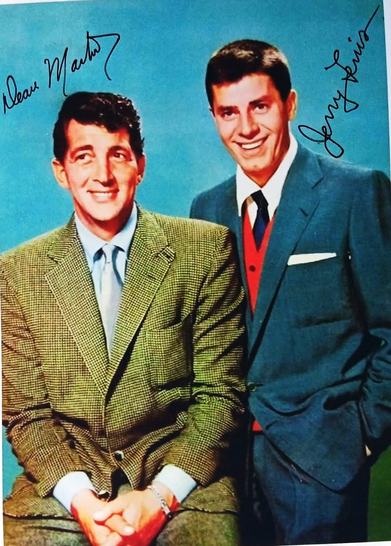 DEAN MARTIN JERRY LEWIS signed autographed photo COA Hologram Beckett Autographs