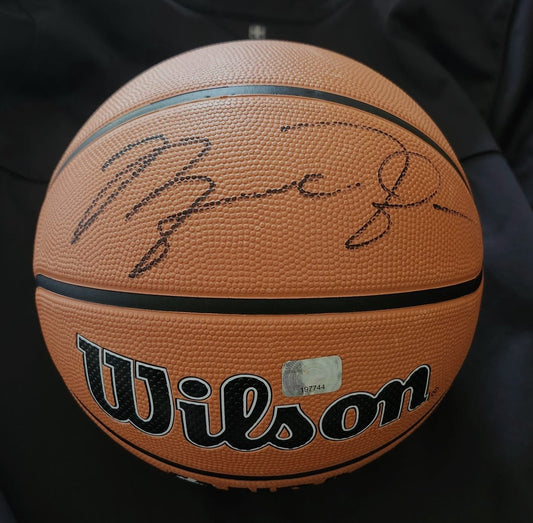 MICHAEL JORDAN signed basketball Wilson black marker Boston memorabilia