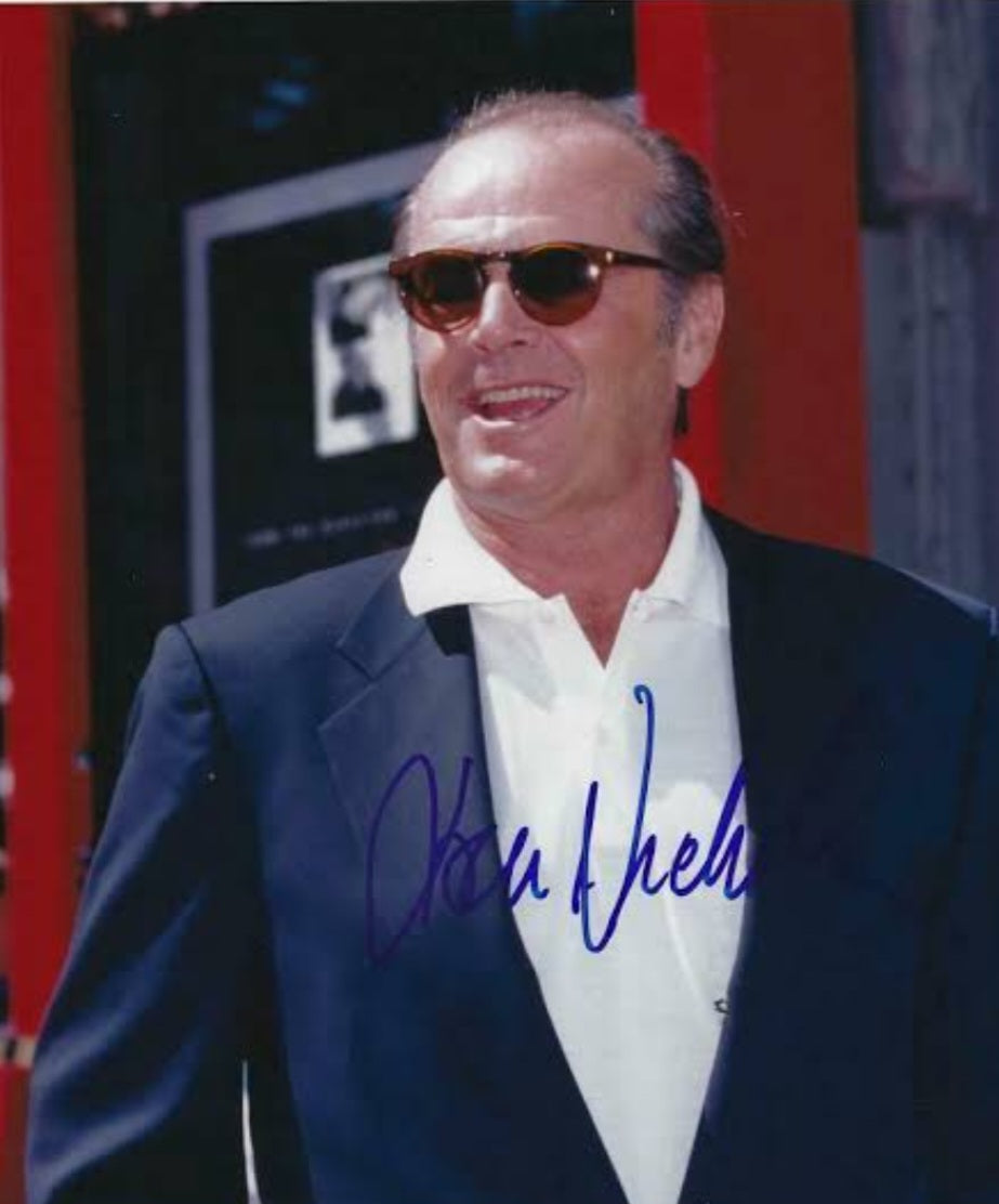 Jack Nicholson signed autographed photo in gentleman suit