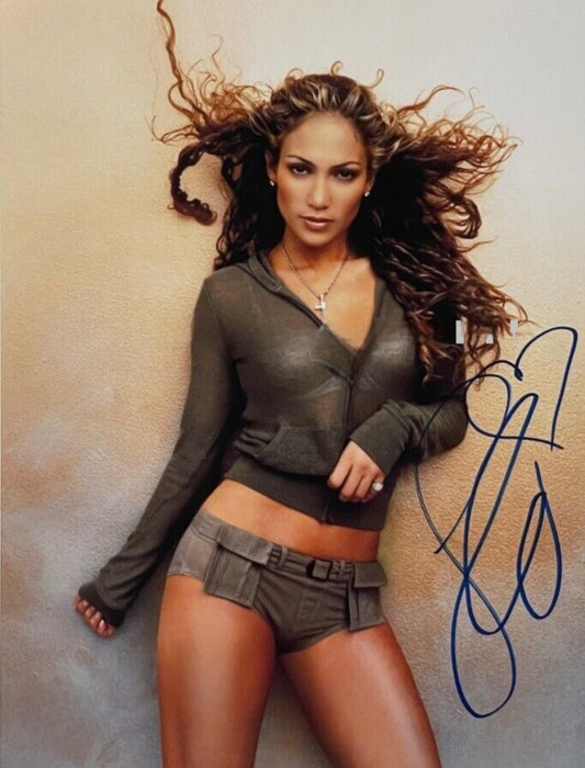 Jennifer Lopez signed photo flirty Boston memorabilia