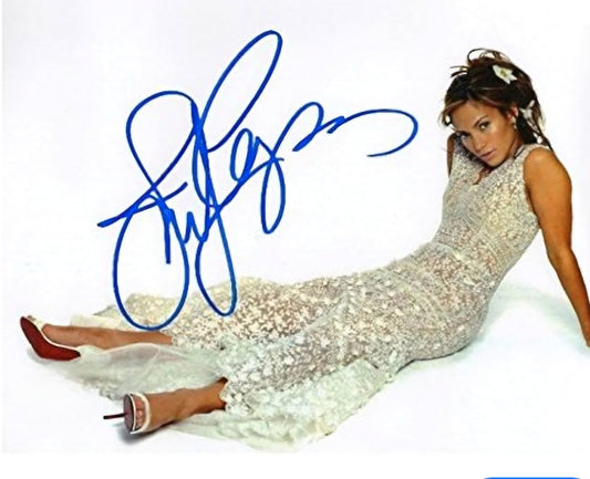 Jennifer Lopez signed photo lazy day Boston memorabilia