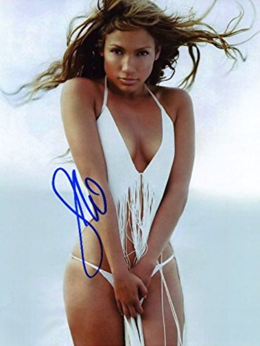 Jennifer Lopez signed photo model pose Boston