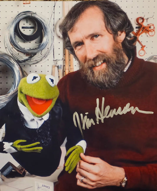 Jim Henson signed photos in silver marker