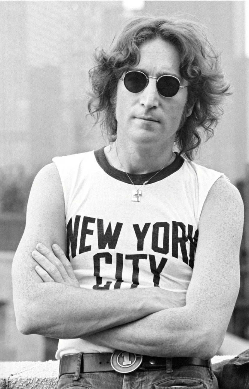 John Lennon photo New York t-shirt