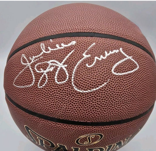 Julius Erving signed autographed Spalding basketball