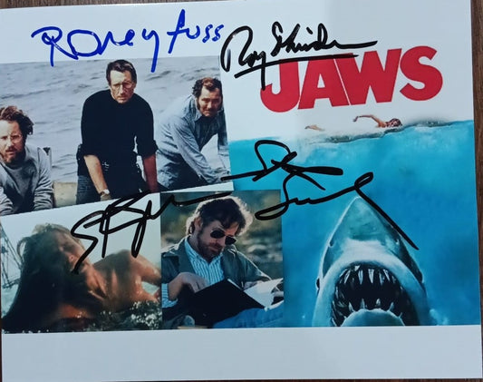 JAWS CAST SIGNED AUTOGRAPHED PHOTO w/COA Hologram movie scene