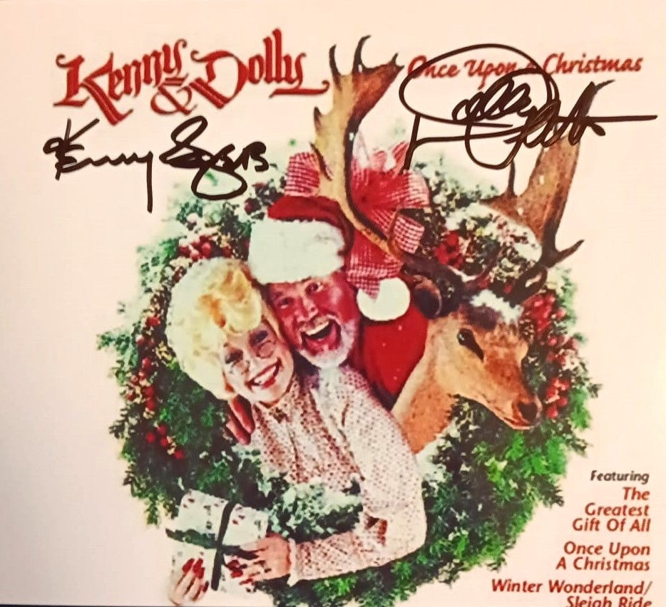 DOLLY PARTON KENNY ROGERS signed autographed album COA Hologram Christmas album