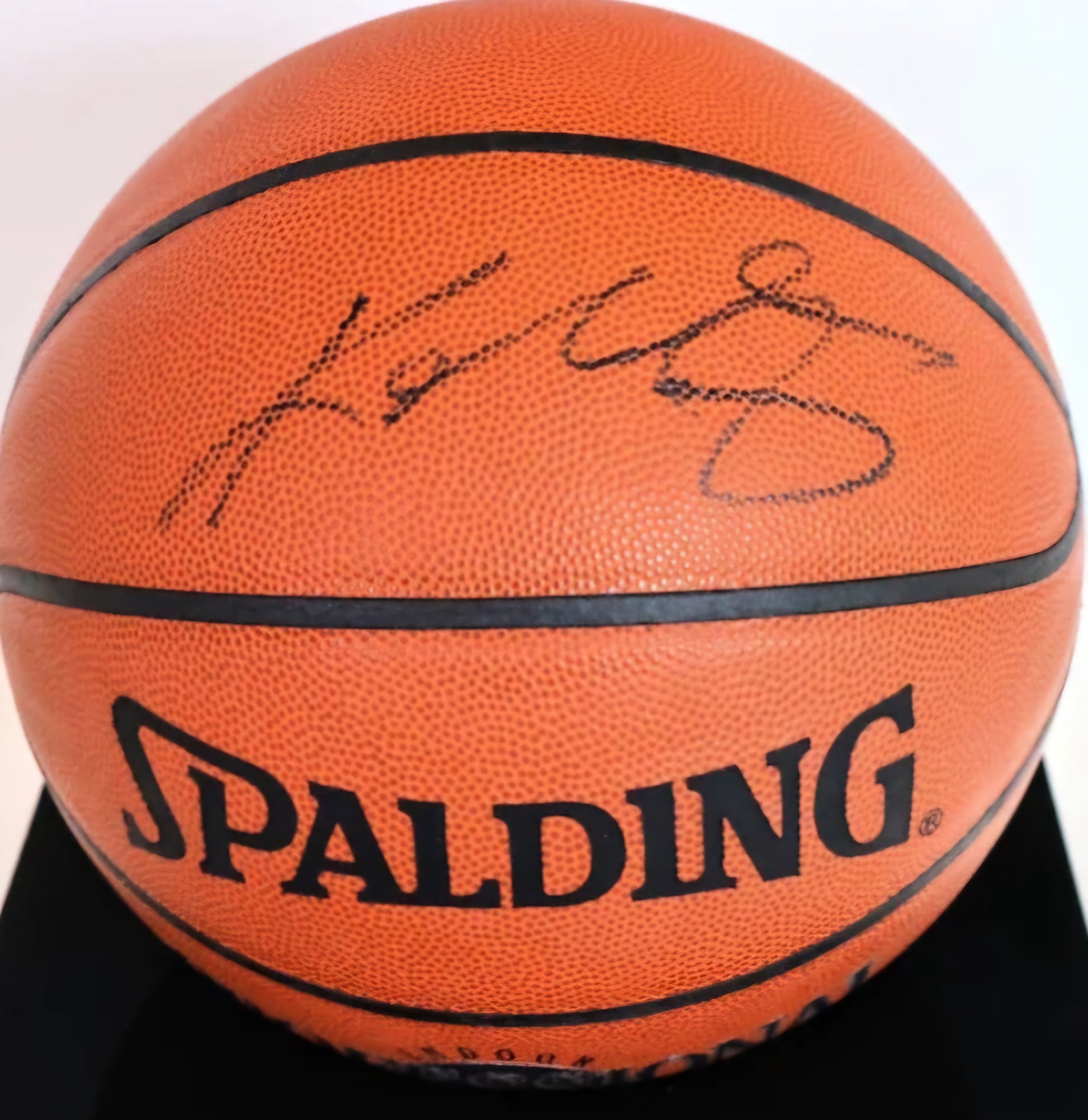 Kobe Bryant signed basketball Spalding black marker