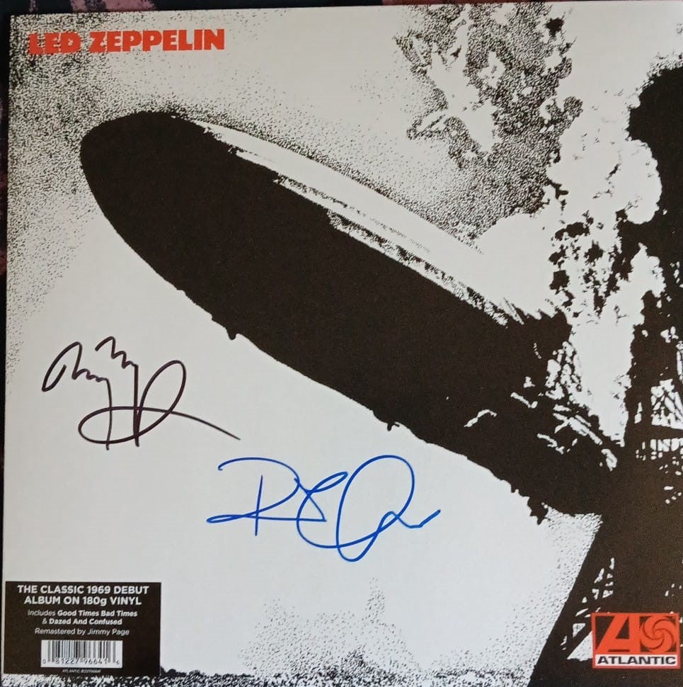 LED ZEPPELIN BAND signed autographed album Jimmy Page Robert Plant COA Hologram 