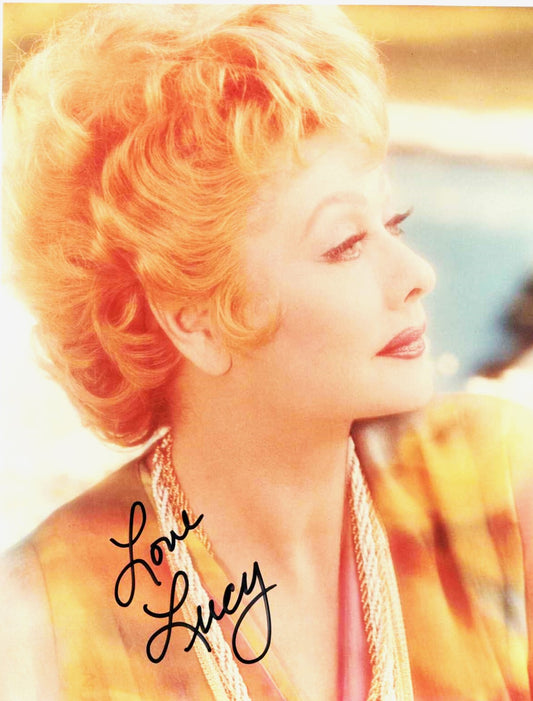 LUCILLE BALL signed autographed photo COA Hologram colorful