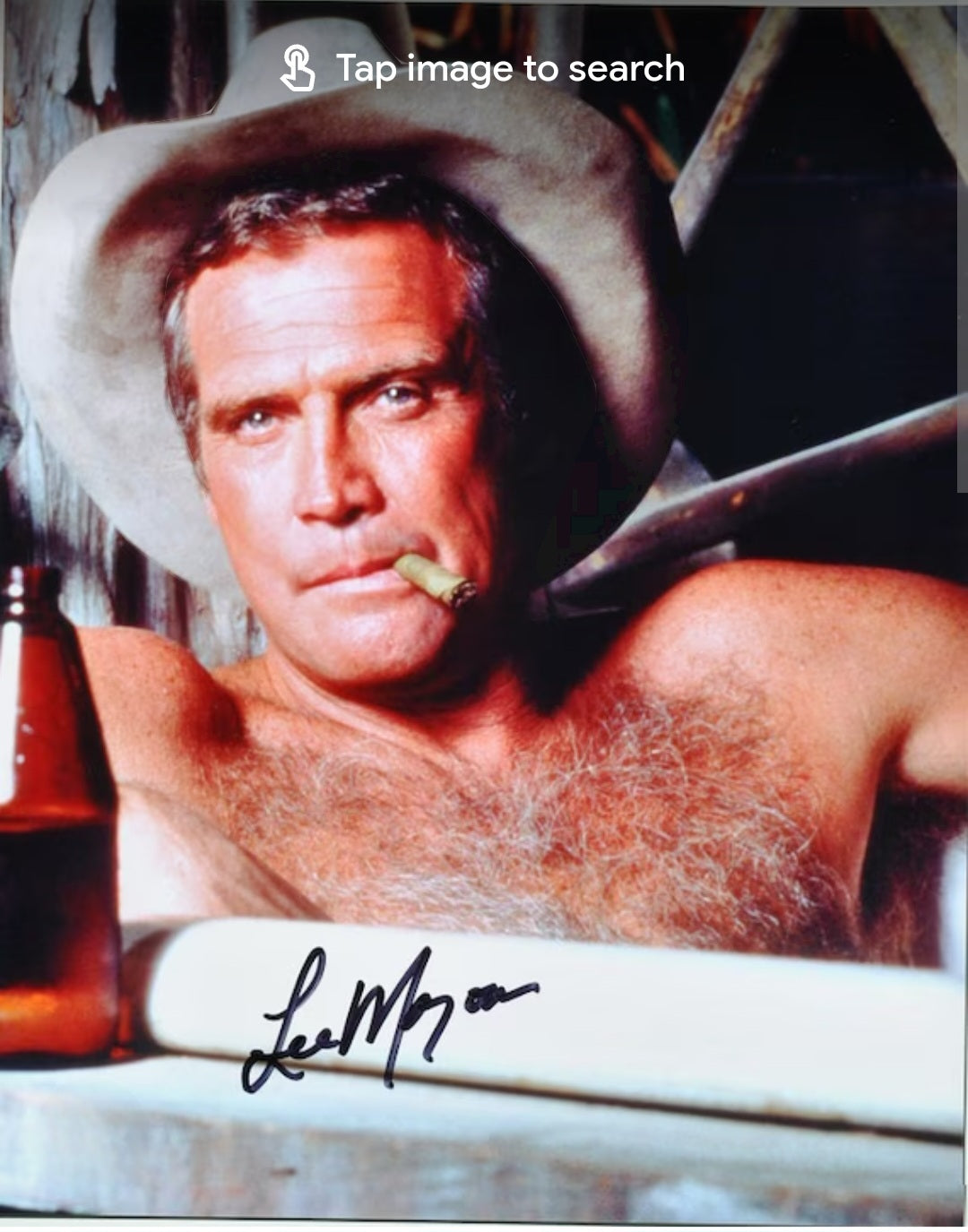 Lee Majors signed autographed photo Boston memorabilia movie scene