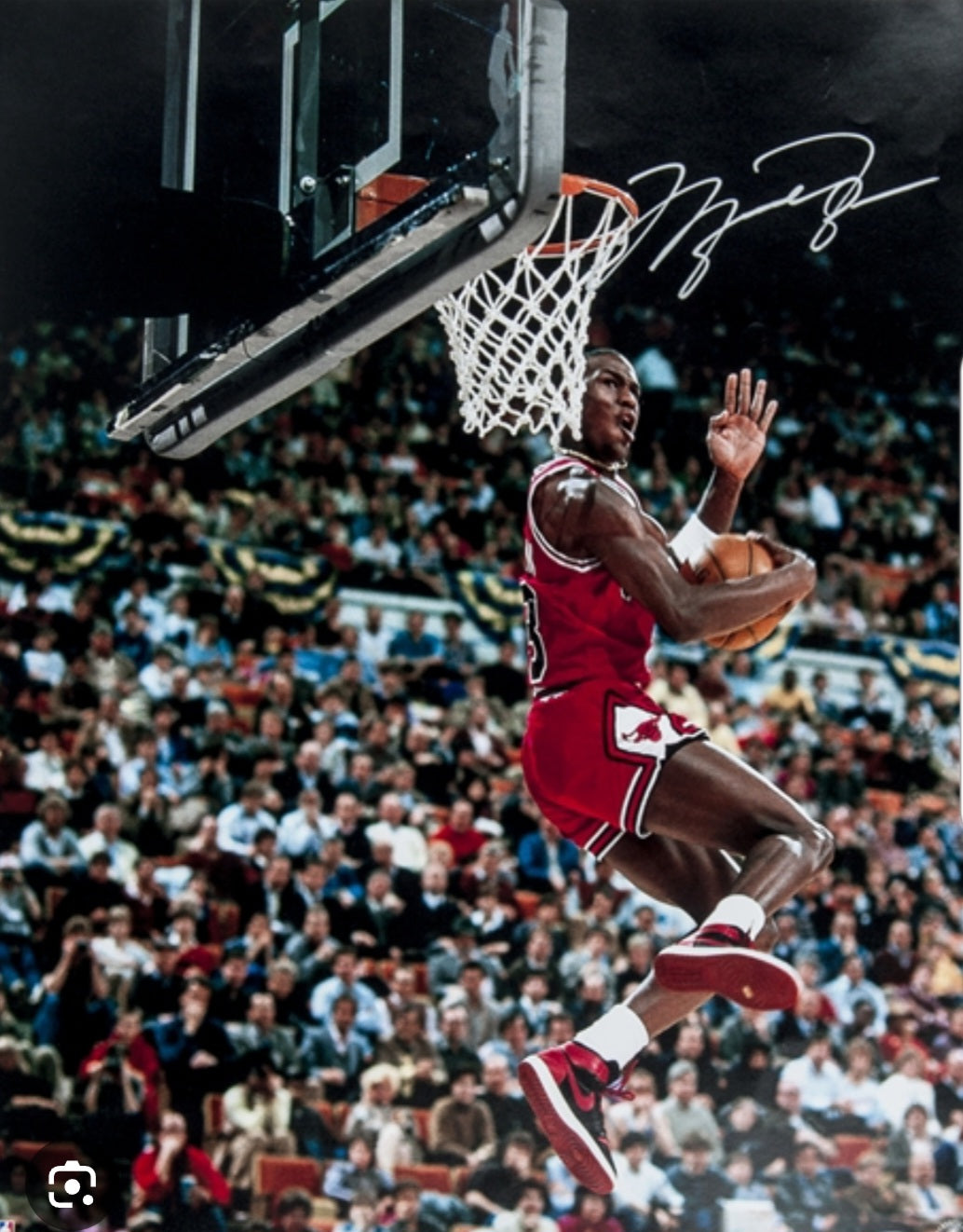 Michael Jordan signed autographed photo 360 dunk Beckett autographs