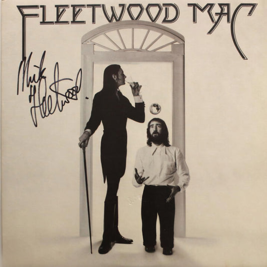 Mick Fleetwood signed album black marker