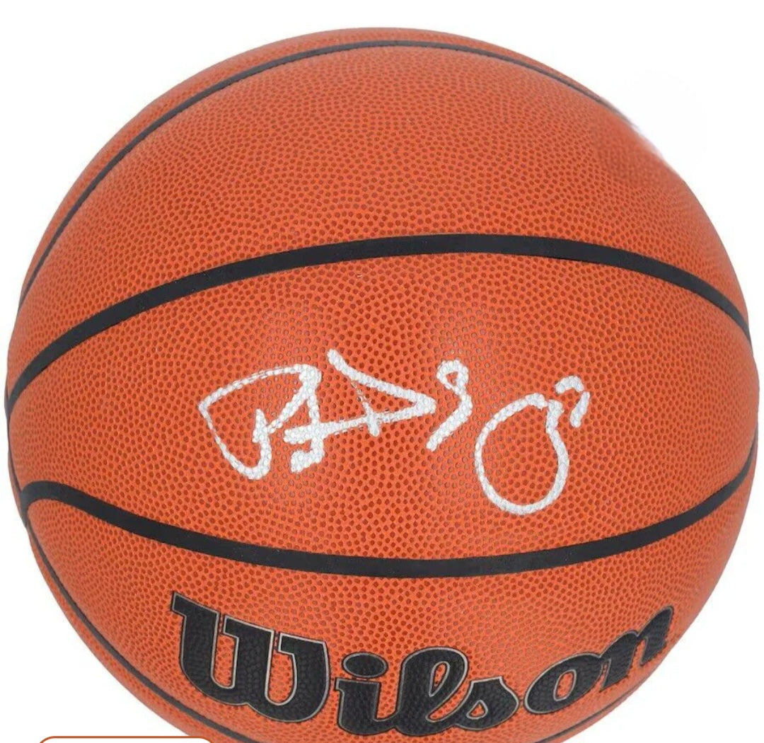 Patrick Ewing signed basketball silver Sharpie Wilson