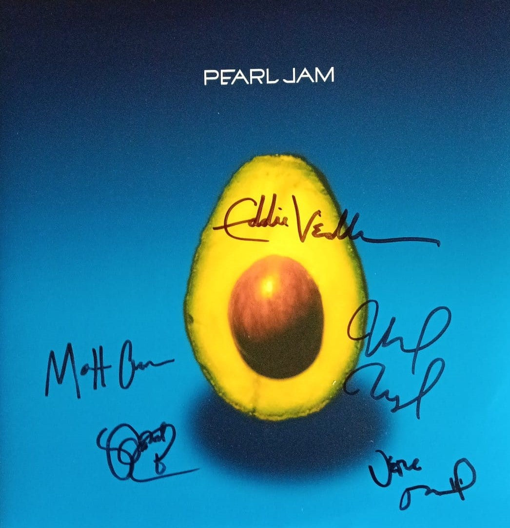 PEARL JAM signed autographed album COA Hologram avocado album