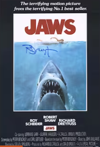 RICHARD DREYFUSS JAWS signed autographed photo COA Hologram shark poster girl swimming scene