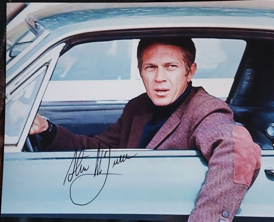 STEVE MCQUEEN signed autographed photo bullet movie pic