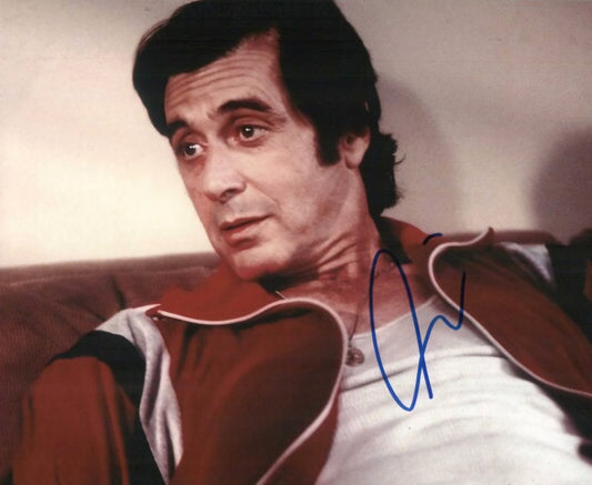 Al Pacino signed photo red jogging suit 