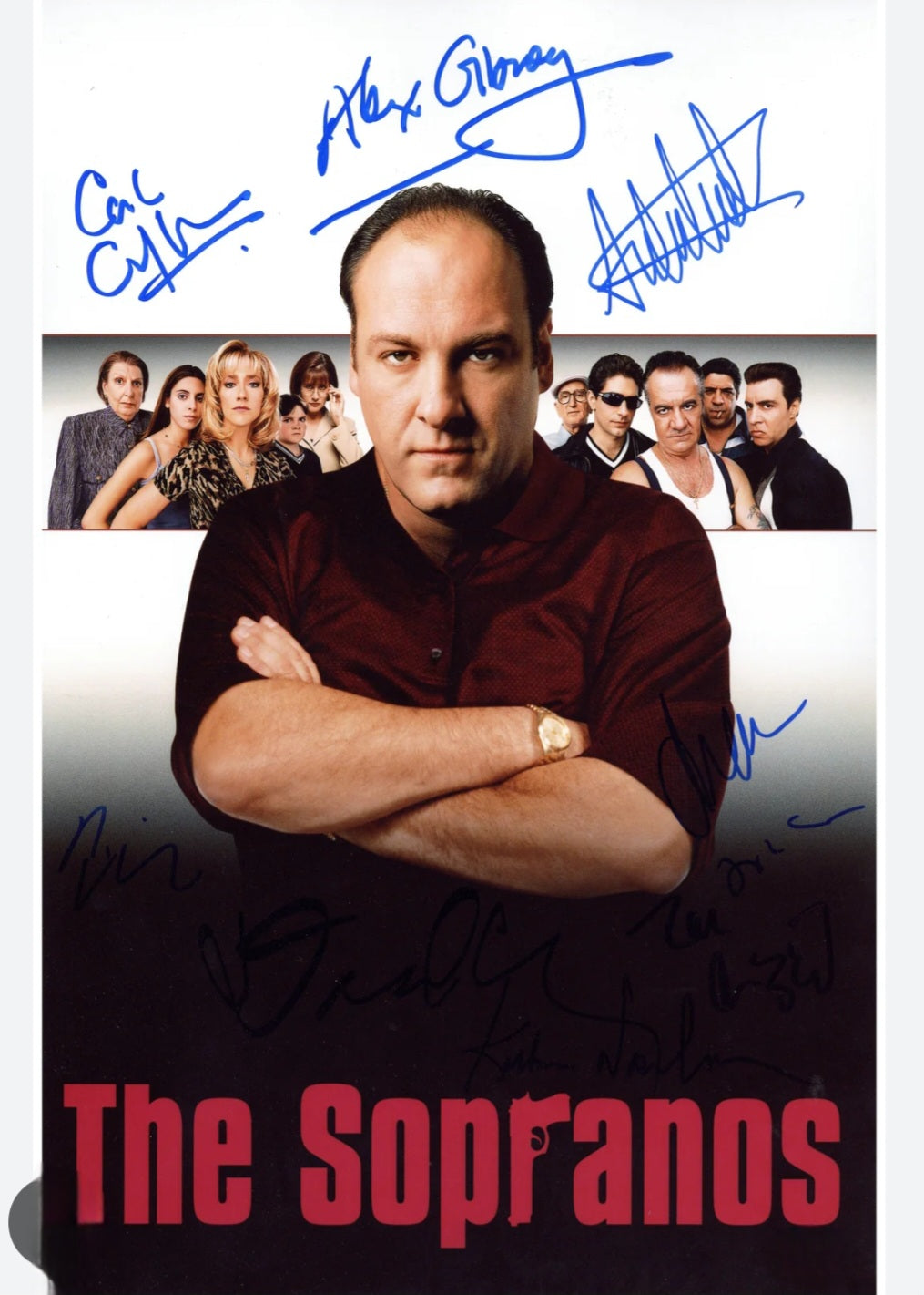 THE SOPRANOS CAST signed autographed photo COA Hologram