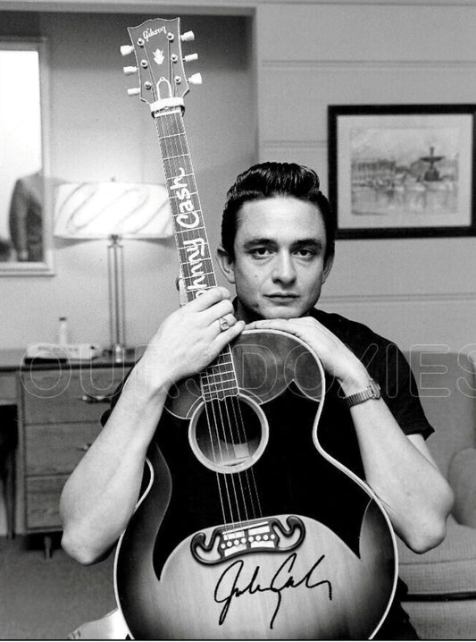 Johnny Cash signed photo my guitar Beckett autographs