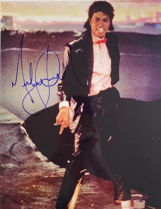 MICHAEL JACKSON signed autographed photo Billie Jean COA Hologram