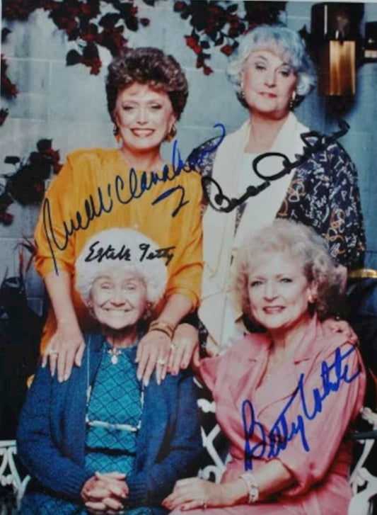 THE GOLDEN GIRLS cast signed autographed photo COA Hologram