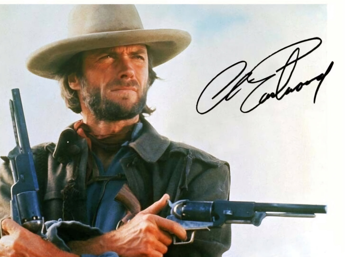 Clint Eastwood signed photo pistols of fear Beckett autographs