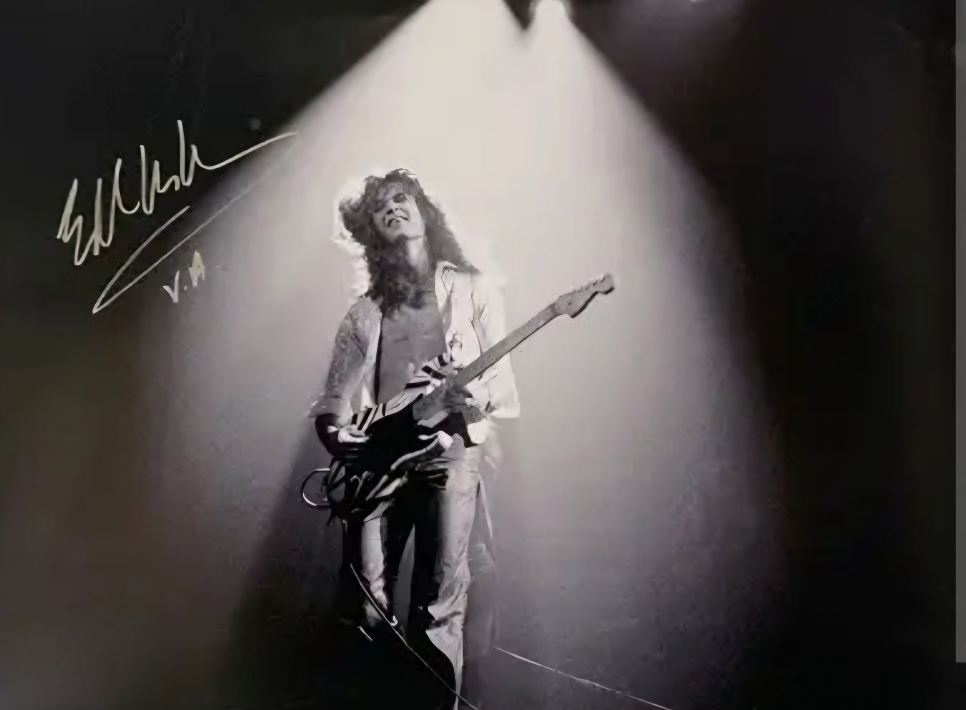 Eddie Van Halen signed photo spotlight Beckett autographs