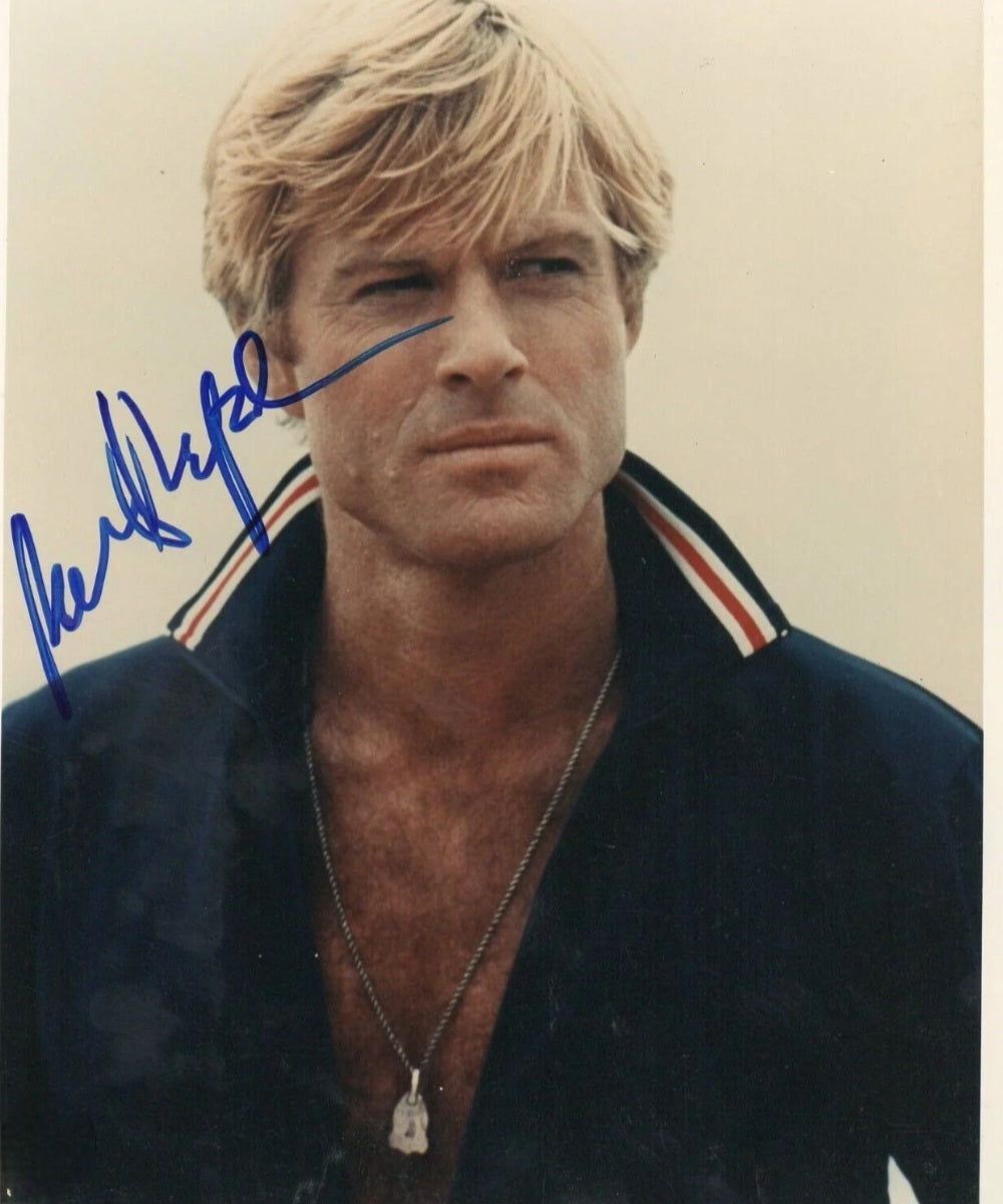 Robert Redford signed photo preppy look Beckett autographs