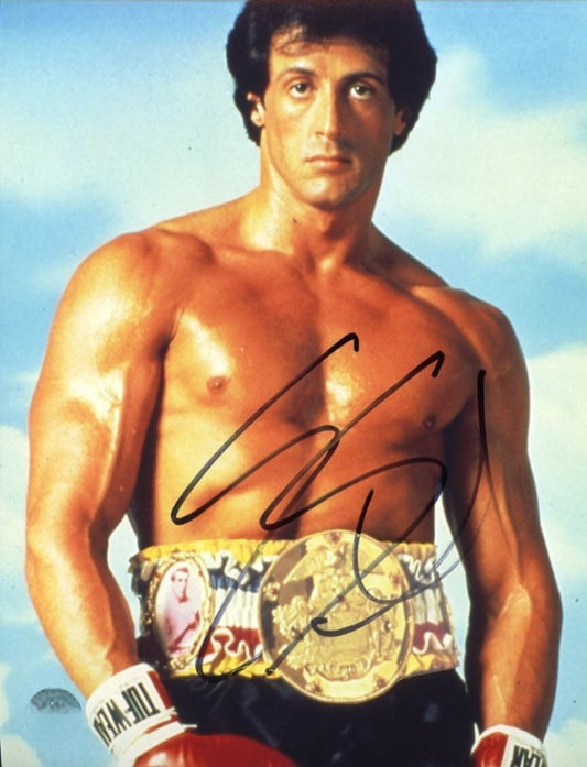 Sylvester Stallone sign photo the champ Beckett autographs