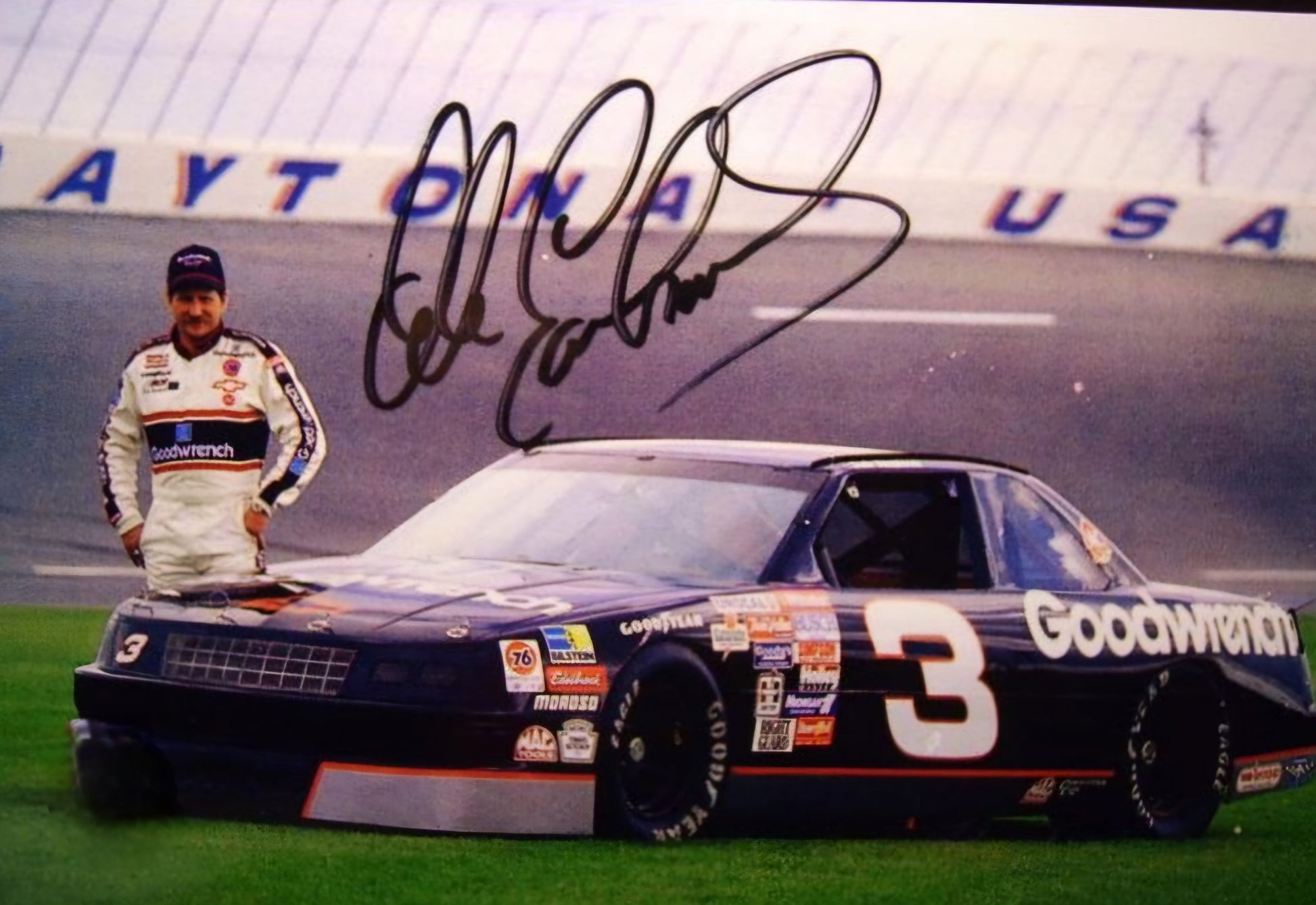 Dale Earnhardt signed photo the champ Beckett autographs