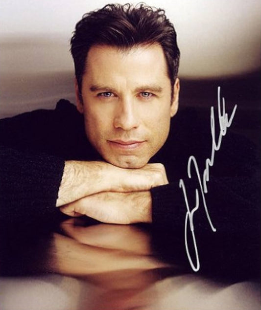 John Travolta signed autographed photo selfie Beckett autographs