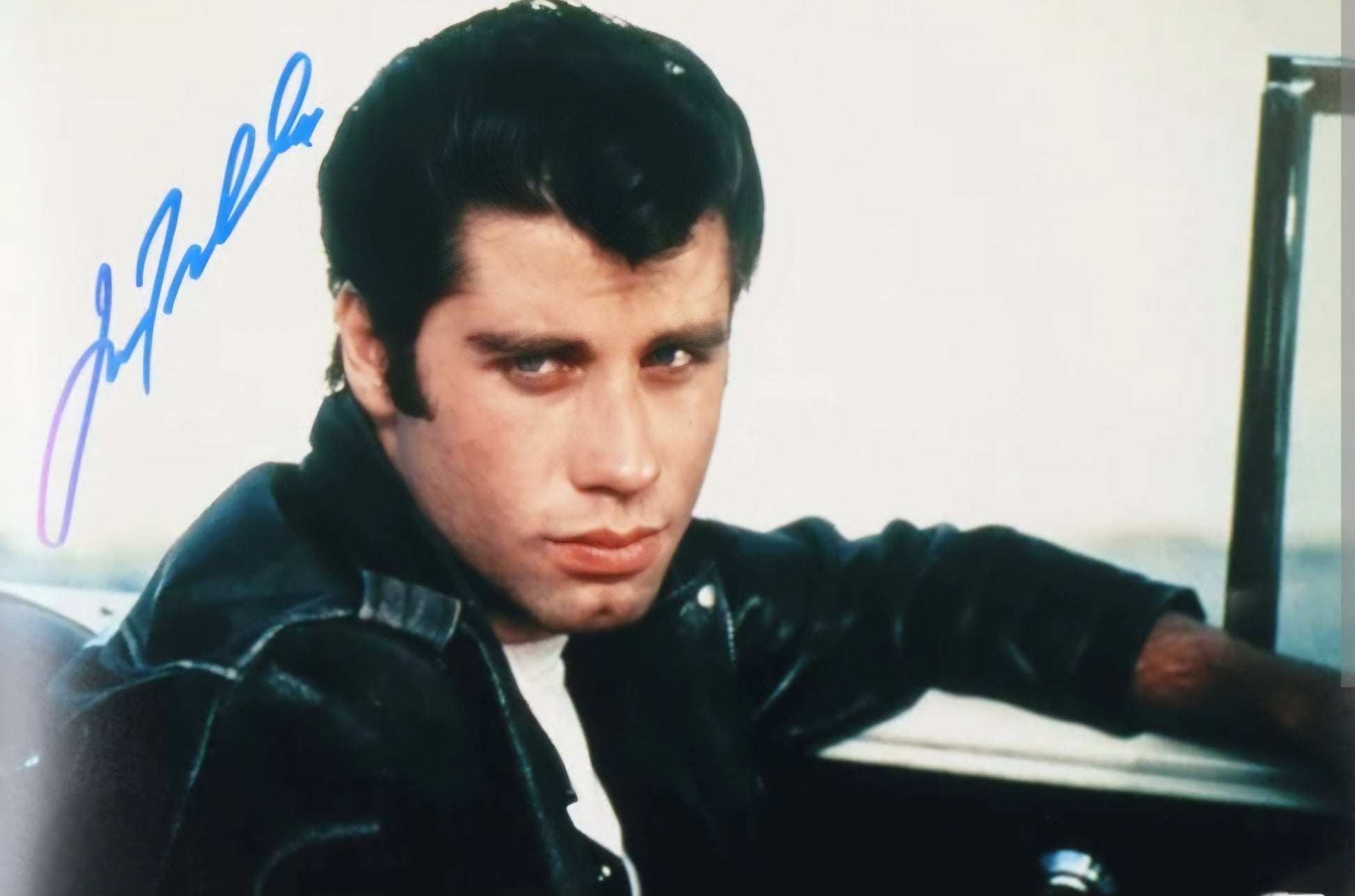 John Travolta signed photo movie scene Beckett autograph