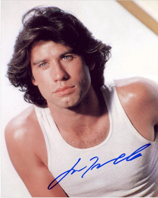 John Travolta signed photo hunk Beckett autographs