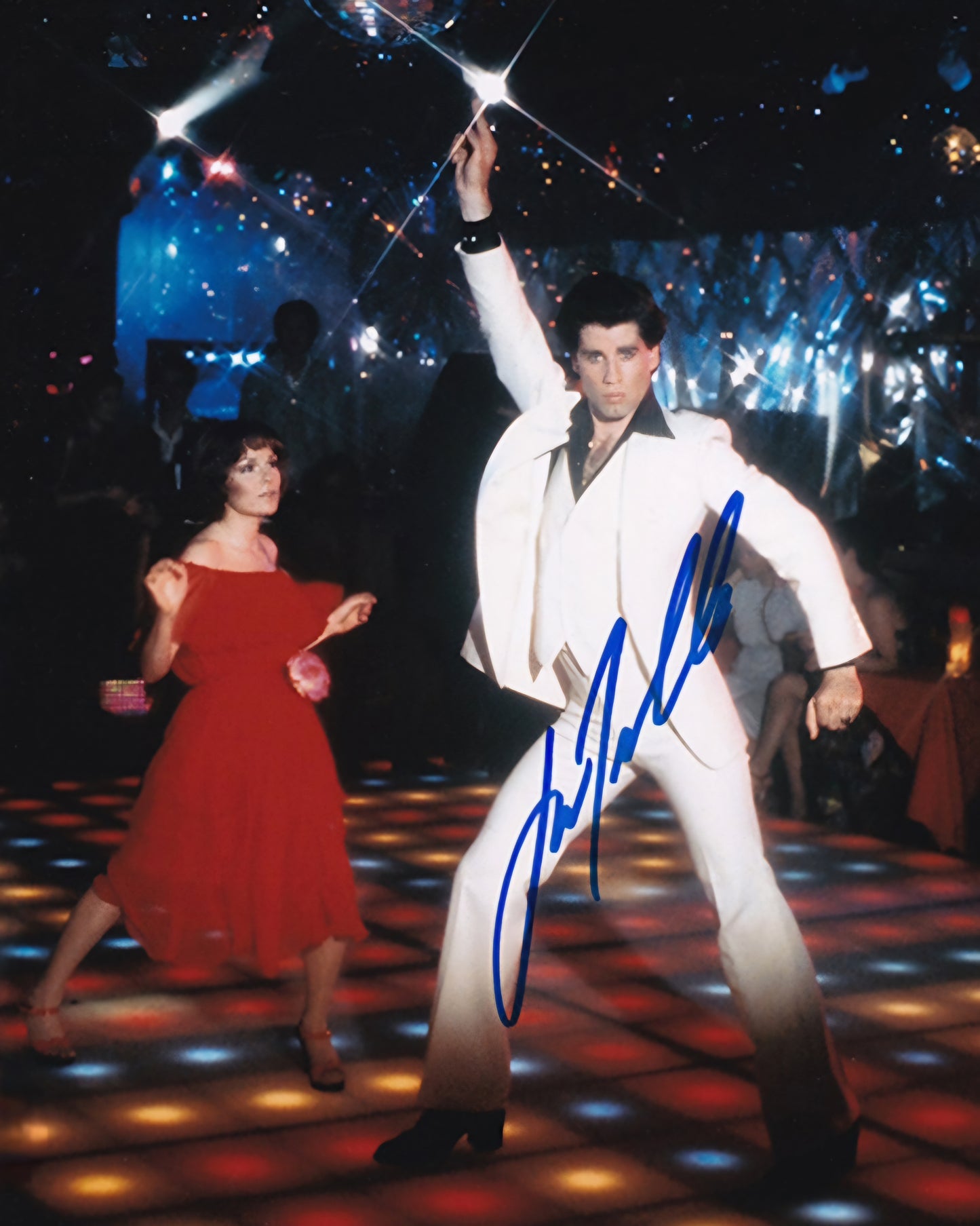 John Travolta signed photo Dance Fever Beckett autographs