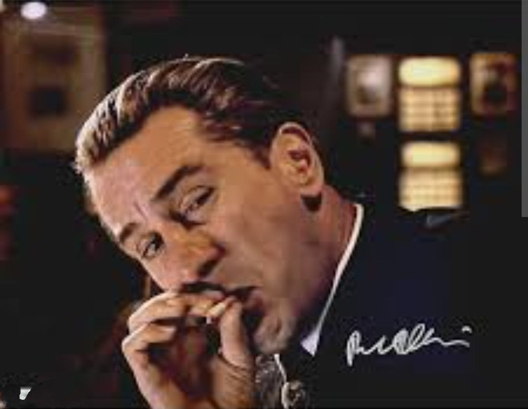 Robert De Niro signed autographed photo having a cigarette Casino movie