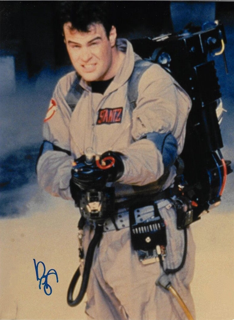 Dan Aykroyd signed Ghostbusters photo in action Boston memorabilia